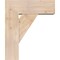 Ekena Millwork Traditional Block Smooth Bracket w/ Offset Brace, Douglas Fir, 7 1/2"W x 20"D x 24"H BKT0806X20X24TRA05SDF - alternate 4